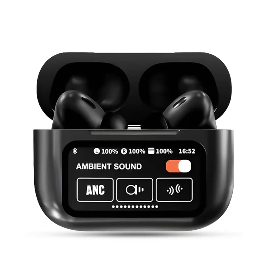 Smart Control Wireless Earbuds with Touchscreen Case